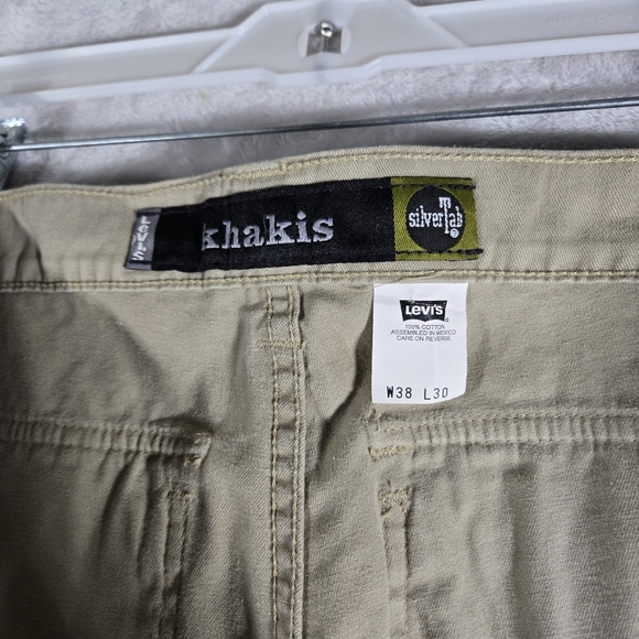 Levi’s Vintage Silvertab Cargo Khakis Pants Mens Size 38x30 Baggy Wide Leg Y2K - Picture 5 of 12